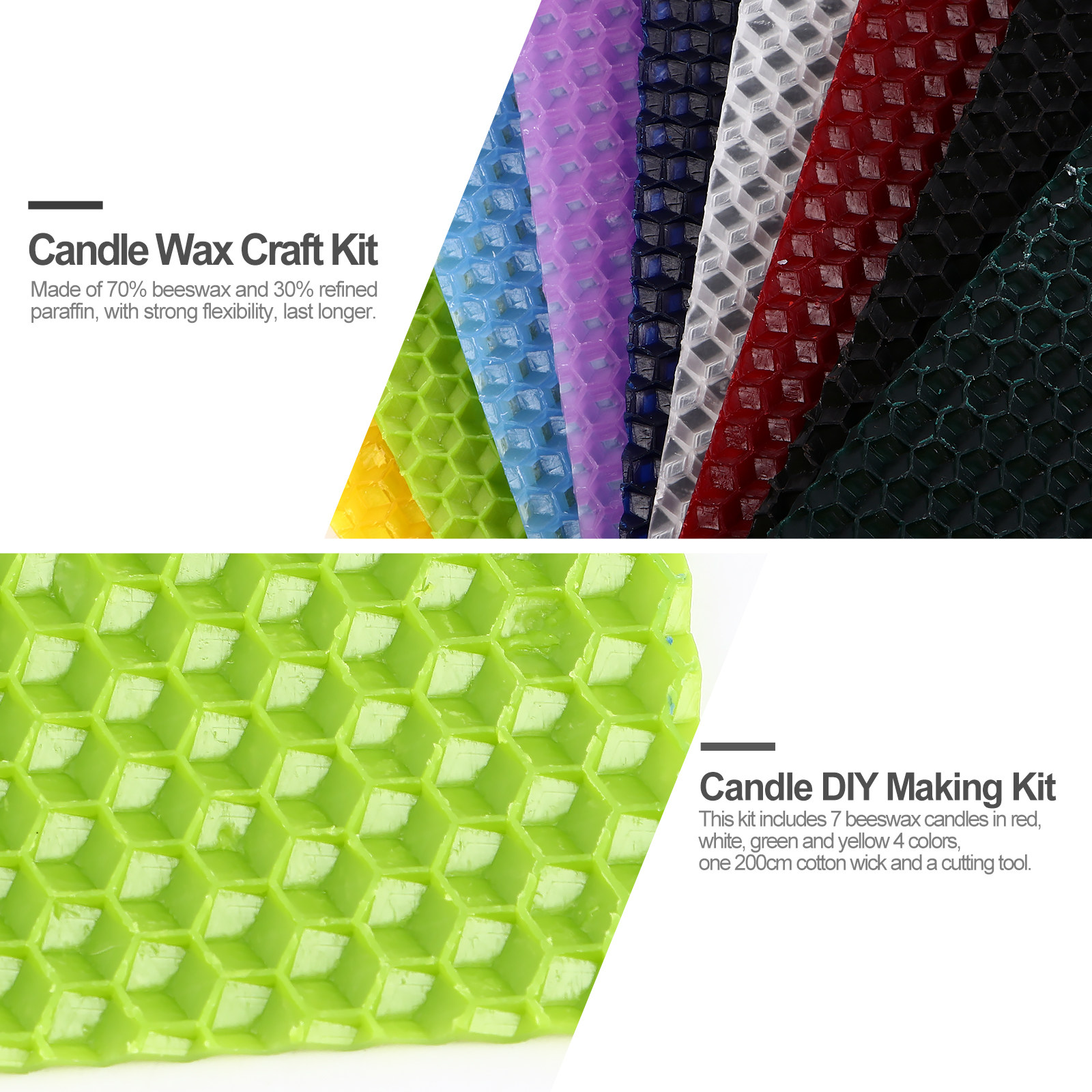 9Pcs Beeswax Making Sheets DIY - Beeswax Sheet Roll 评论和价格