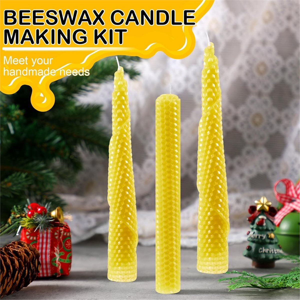 24 Pcs Beeswax Candle Making K - Beeswax Sheet Roll 评论和价格