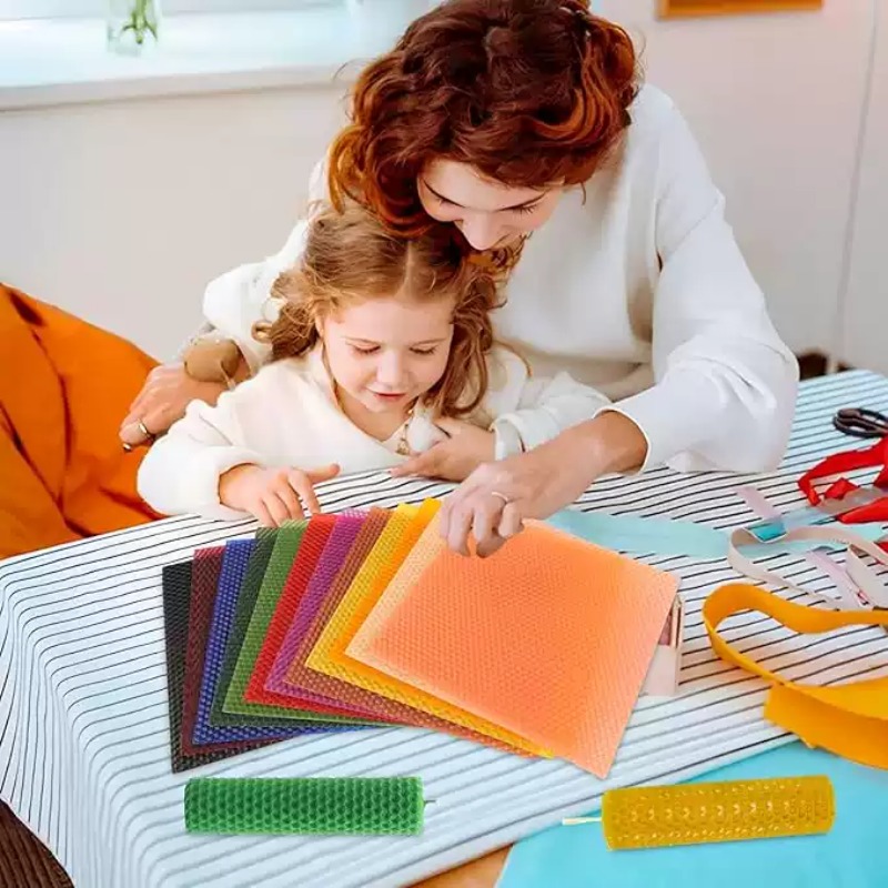 20x20cm 20Pcs Colored Beeswax  - Beeswax Sheet Roll 评论和价格