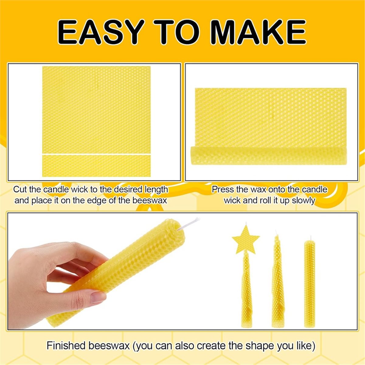 Best of 2026 24 Pcs Beeswax Ca - Beeswax Sheet Roll 评论和价格